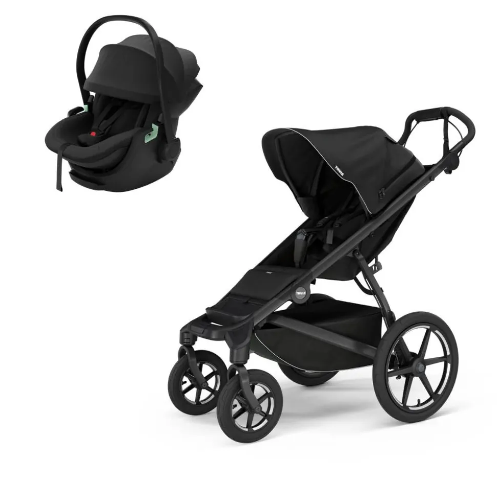 Poussette duo urban glide 4 black + siège auto maple black
