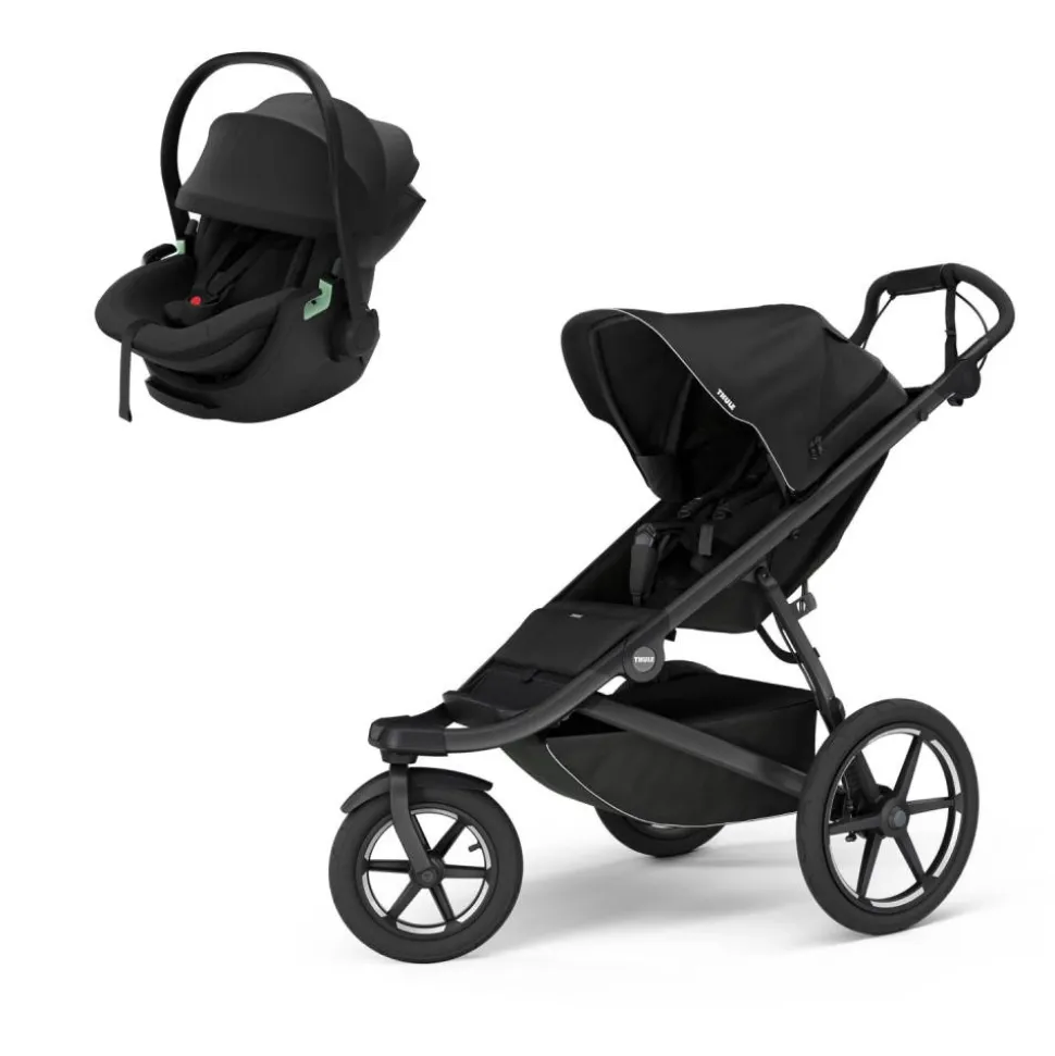 Poussette duo urban glide 3 black + siège auto maple black