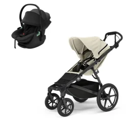 Poussette duo urban glide 4 soft beige + siège auto maple black