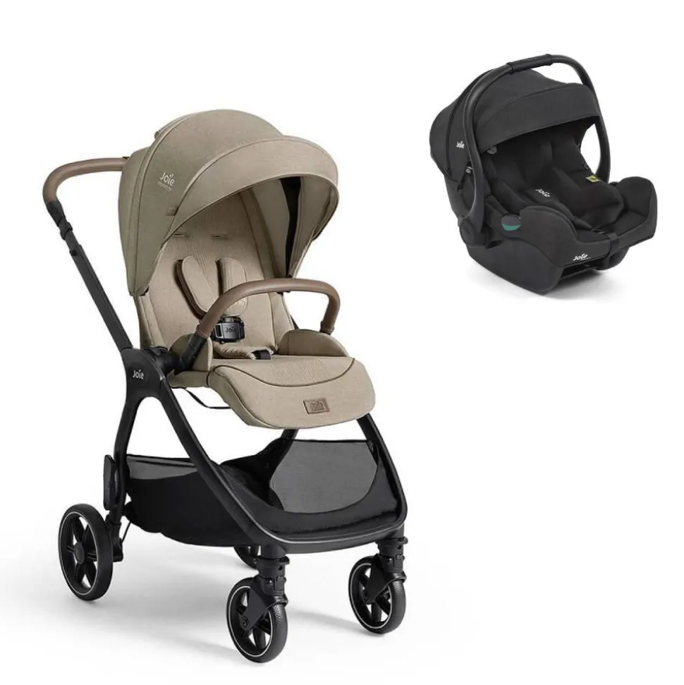 Poussette duo valora sandstone + siège auto i-gemm 3 raven