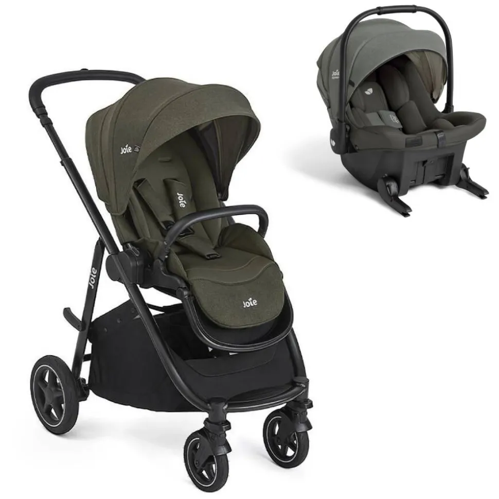 Poussette duo versatrax fern + siège auto sprint evergreen