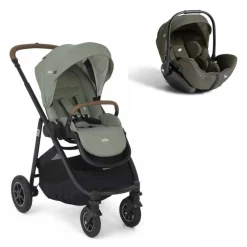 Poussette duo versatrax laurel + siège auto i-level pro evergreen vert