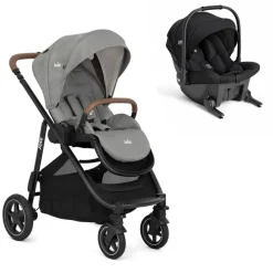 Poussette duo versatrax pebble gris + siège auto sprint eclipse noir