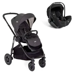 Poussette duo versatrax shale + siège auto i-level pro eclipse noir