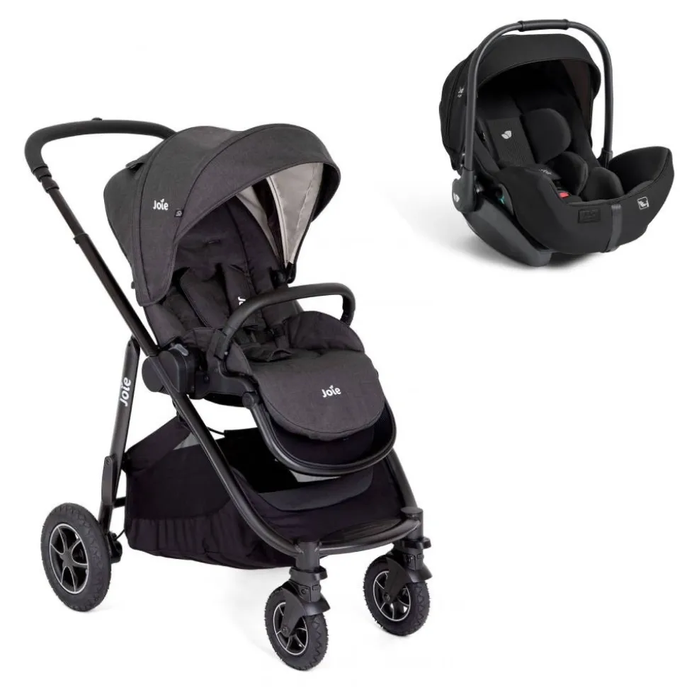 Poussette duo versatrax shale + siège auto i-level pro eclipse noir