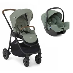 Poussette duo versatrax + siège auto i-snug 2 laurel vert