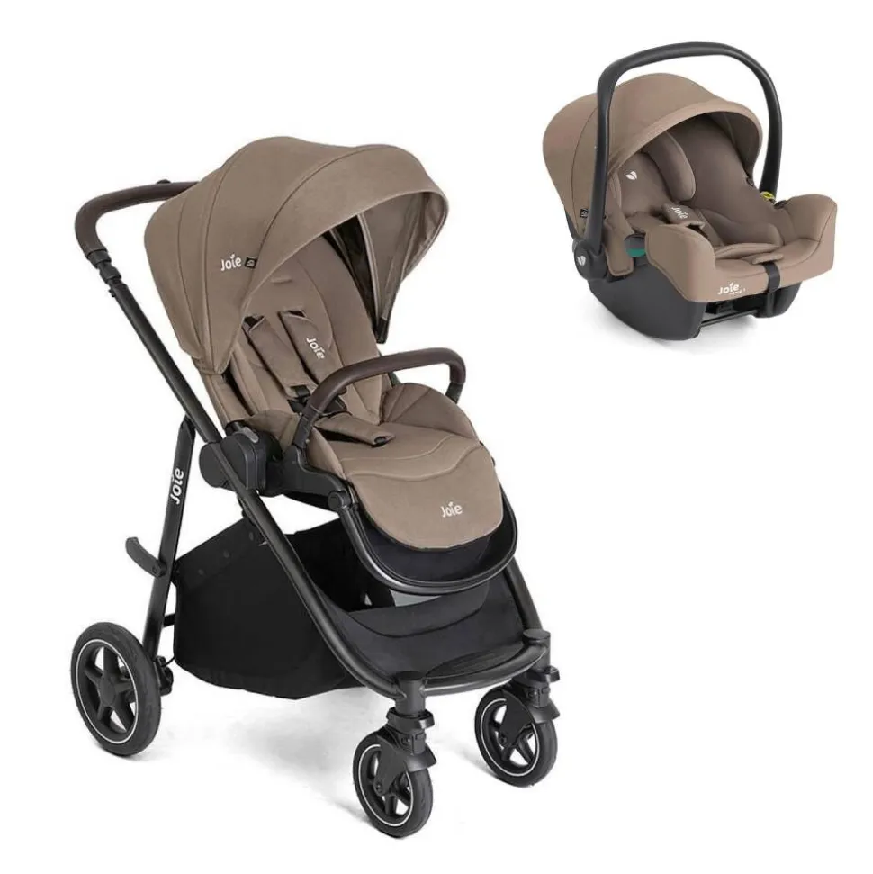 Poussette duo versatrax + siège auto i-snug 2 cashew