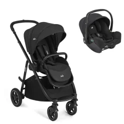 Poussette duo versatrax + siège auto i-snug 2 raven