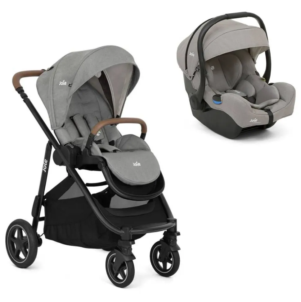 Poussette duo versatrax + siège auto i-gemm 3 pebble gris