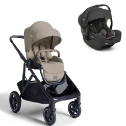 Poussette duo versiti sandstone beige + siège auto i-gemm 3 shale noir