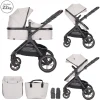 Poussette duo viola beige nacelle + adaptateur siège-auto