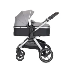 Poussette duo viola gris nacelle + adaptateur siège-auto