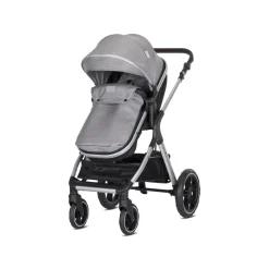 Poussette duo viola gris nacelle + adaptateur siège-auto