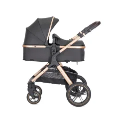 Poussette duo viola noir nacelle + adaptateur siège-auto