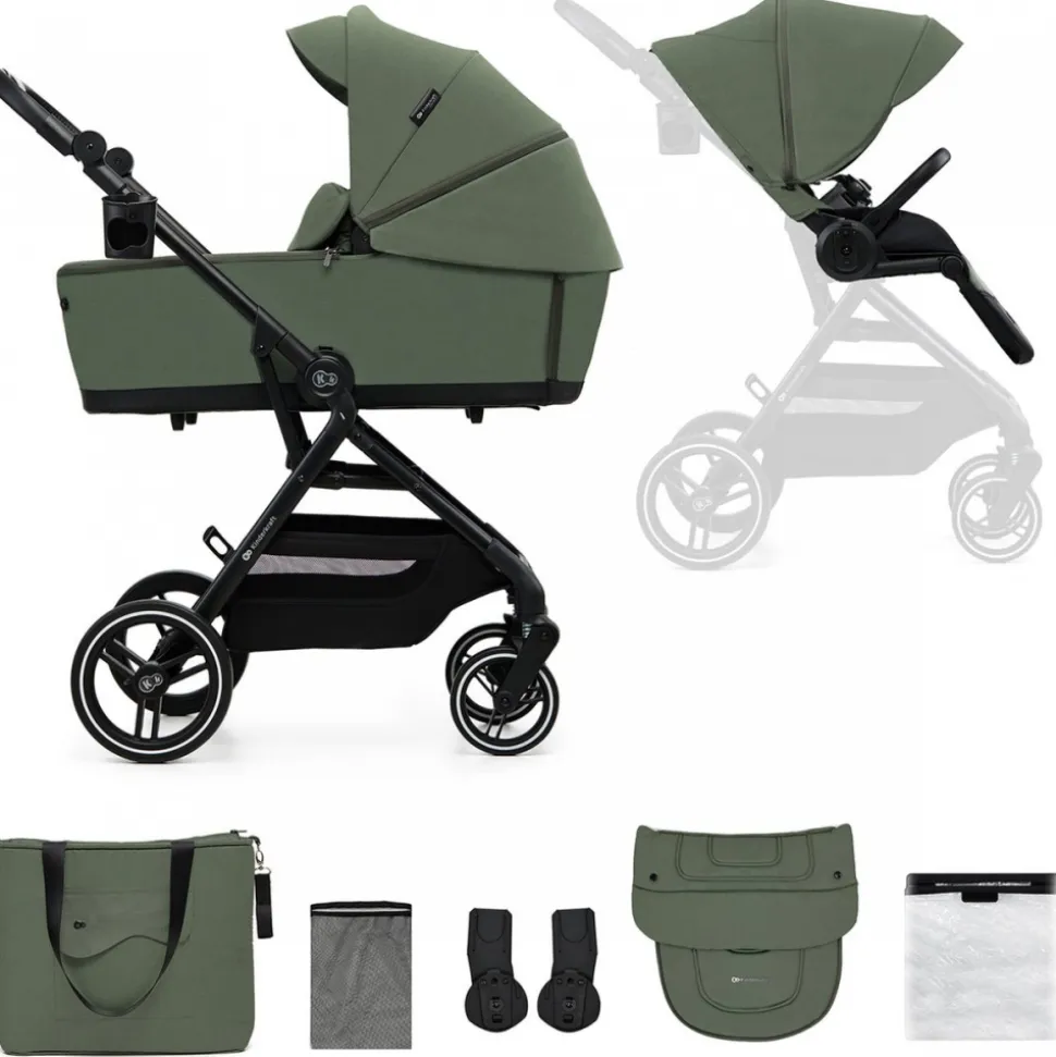 Poussette duo yoxi 2 en 1 vert