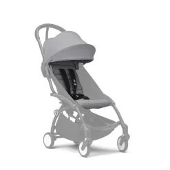 Poussette duo yoyo 3 - châssis blanc pack 6+ et siège auto izi go modular x2 by besafe stone
