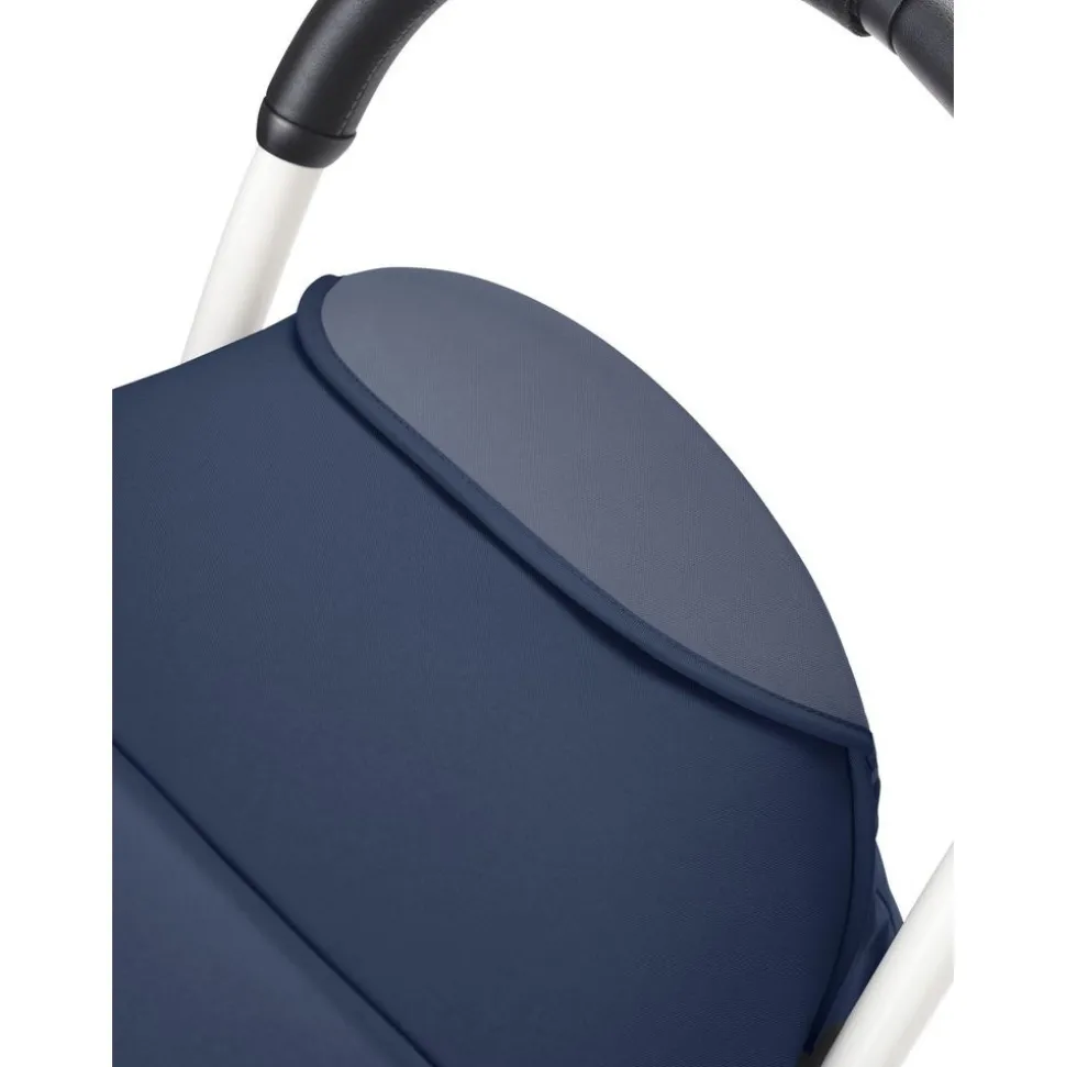 Poussette duo yoyo 3 - châssis blanc pack 6+ et nacelle bleu air france