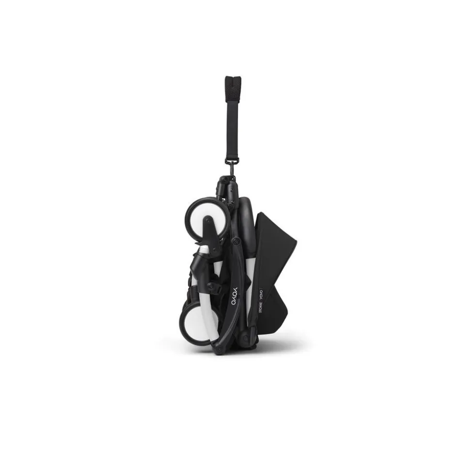 Poussette duo yoyo 3 - châssis blanc pack 6+ et nacelle noir