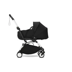 Poussette duo yoyo 3 - châssis blanc pack 6+ et nacelle noir