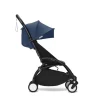 Poussette duo yoyo 3 - châssis noir pack 6+ et siège auto izi go modular x2 by besafe bleu air france