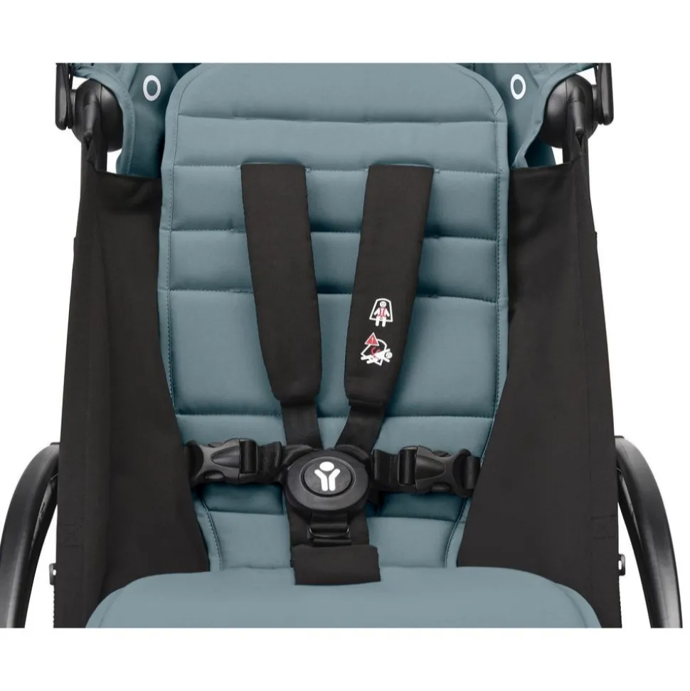 Poussette duo yoyo 3 - châssis noir pack 6+ et siège auto izi go modular x2 by besafe aqua