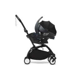Poussette duo yoyo 3 - châssis noir pack 6+ et siège auto izi go modular x2 by besafe noir