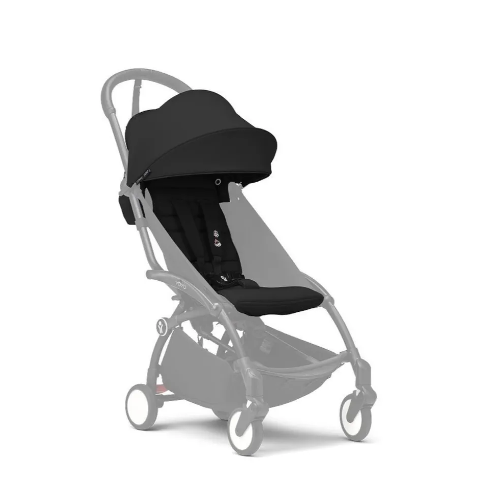 Poussette duo yoyo 3 - châssis noir pack 6+ et siège auto izi go modular x2 by besafe noir