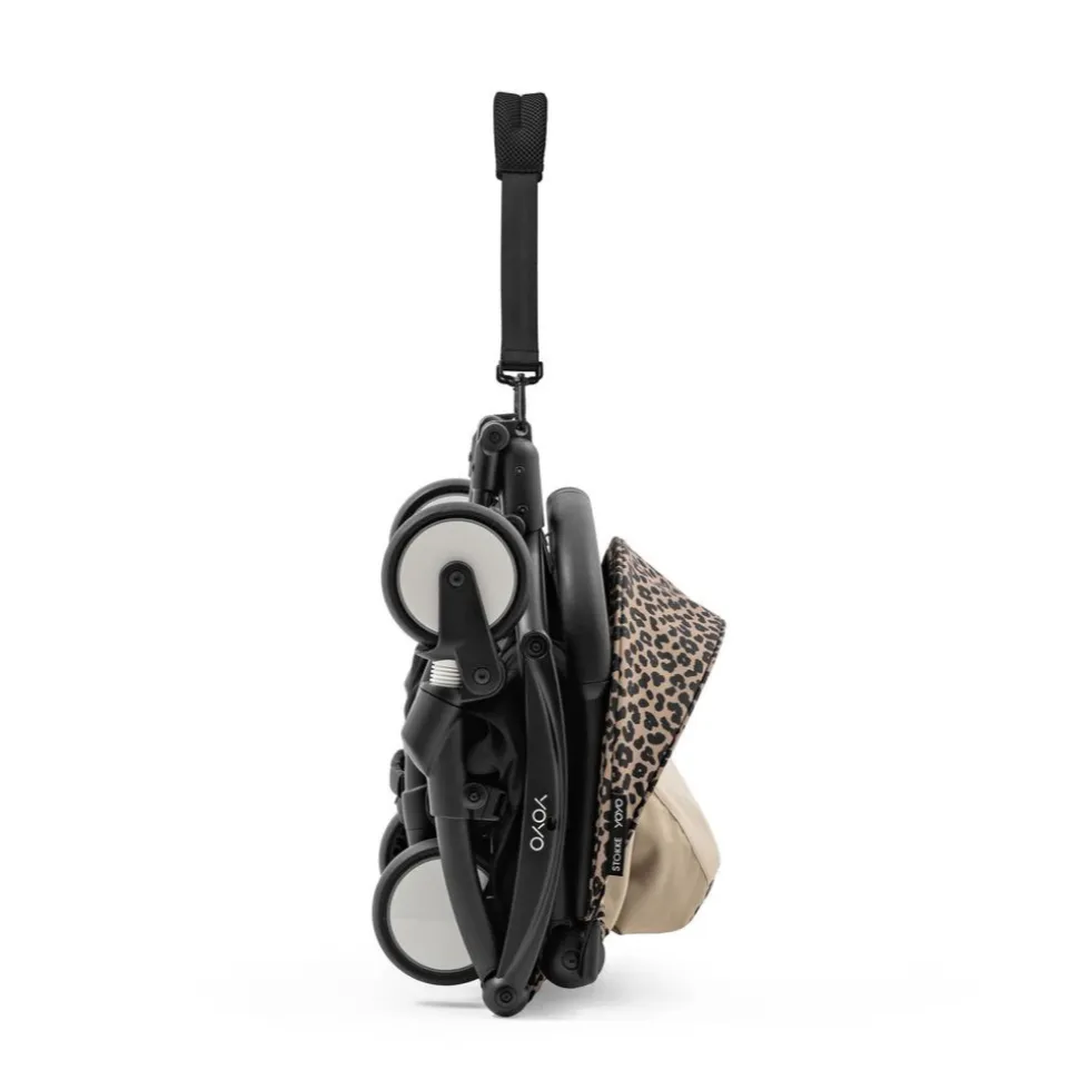 Poussette duo yoyo 3 pack 6+ et siège auto pebble 360 pro² - chassis noir - leopard