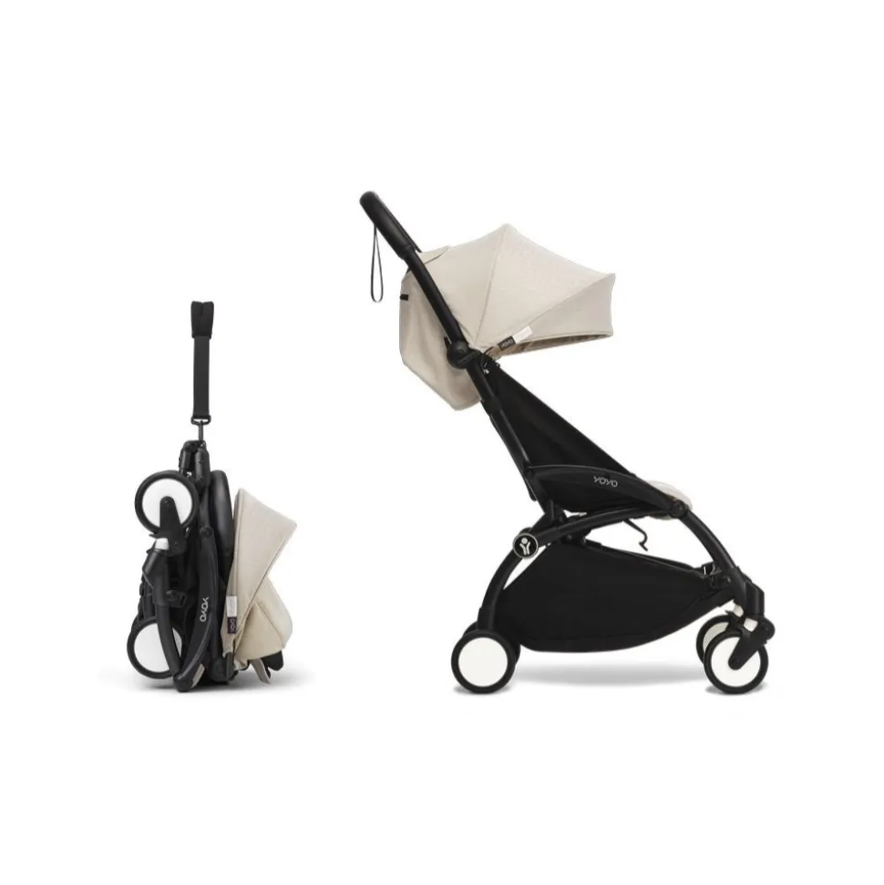 Poussette duo yoyo 3 pack 6+ et siège auto pebble 360 pro² - chassis noir - bonpoint