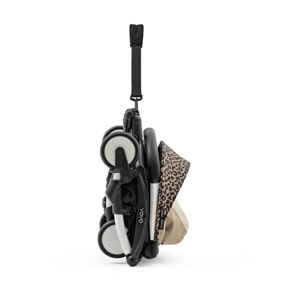 Poussette duo yoyo 3 pack 6+ et siège auto pebble 360 pro² black - chassis blanc - leopard
