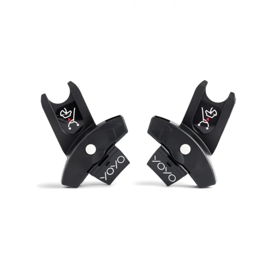Poussette duo yoyo 3 pack 6+ et siège auto cloud t black - chassis noir - zebra