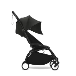 Poussette duo yoyo 3 pack 6+ et siège auto cloud g3 black - chassis noir - noir