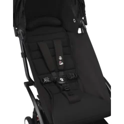 Poussette duo yoyo 3 pack 6+ et siège auto cloud g3 black - chassis noir - noir