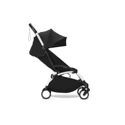 Poussette duo yoyo 3 pack 6+ et siège auto cloud g3 black - chassis blanc - noir