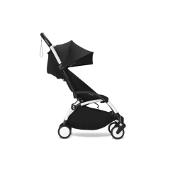 Poussette duo yoyo 3 pack 6+ et siège auto cloud g3 black - chassis blanc - noir