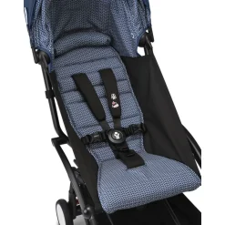 Poussette duo yoyo 3 pack 6+ et siège auto cloud g3 black - chassis noir - bleu air france