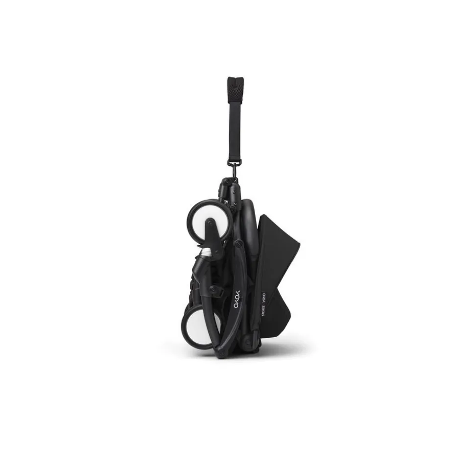 Poussette duo yoyo 3 pack 6+ et siège auto aton b2 black - chassis noir - noir