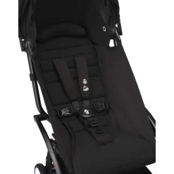 Poussette duo yoyo 3 pack 6+ et siège auto aton b2 black - chassis noir - noir