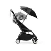Poussette duo yoyo 3 pack 6+ et siège auto cloud g3 black - chassis noir - zebra