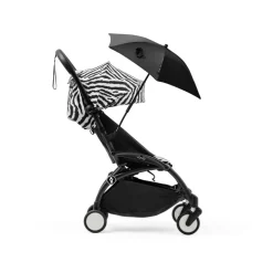 Poussette duo yoyo 3 pack 6+ et siège auto cloud g3 black - chassis noir - zebra