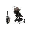 Poussette duo yoyo 3 pack 6+ et siège auto aton b2 black - chassis noir - toffee