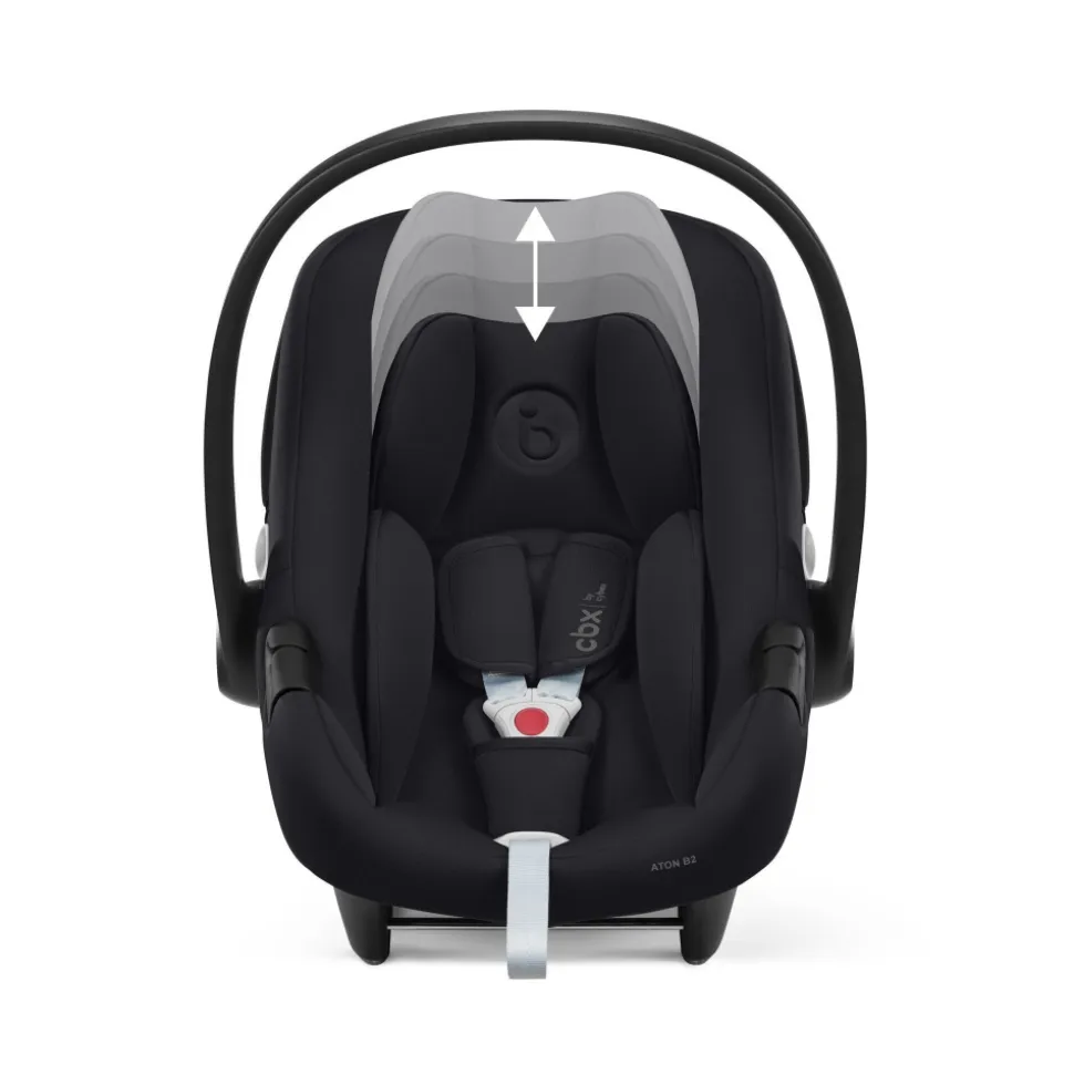 Poussette duo yoyo 3 pack 6+ et siège auto aton b2 black - chassis noir - zebra