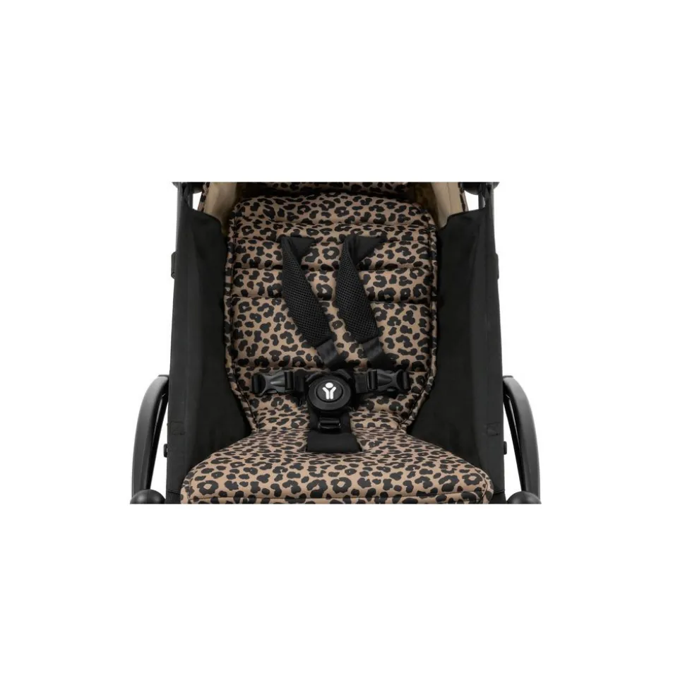 Poussette duo yoyo 3 pack 6+ et siège auto aton b2 black - chassis noir - leopard