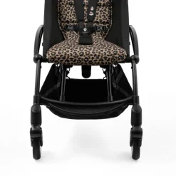 Poussette duo yoyo 3 pack 6+ et siège auto aton b2 black - chassis noir - leopard