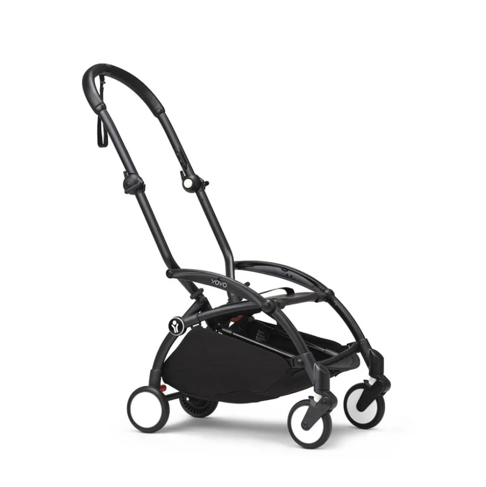 Poussette duo yoyo 3 pack 6+ et siège auto aton b2 black - chassis noir - leopard