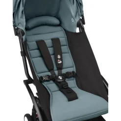 Poussette duo yoyo 3 pack 6+ et siège auto aton b2 black - chassis noir - aqua