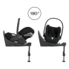 Poussette duo yoyo 3 pack 6+ et siège auto cloud t plus black - chassis blanc - ginger