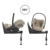 Poussette duo yoyo 3 pack 6+ et siège auto cloud t plus beige - chassis blanc - toffee