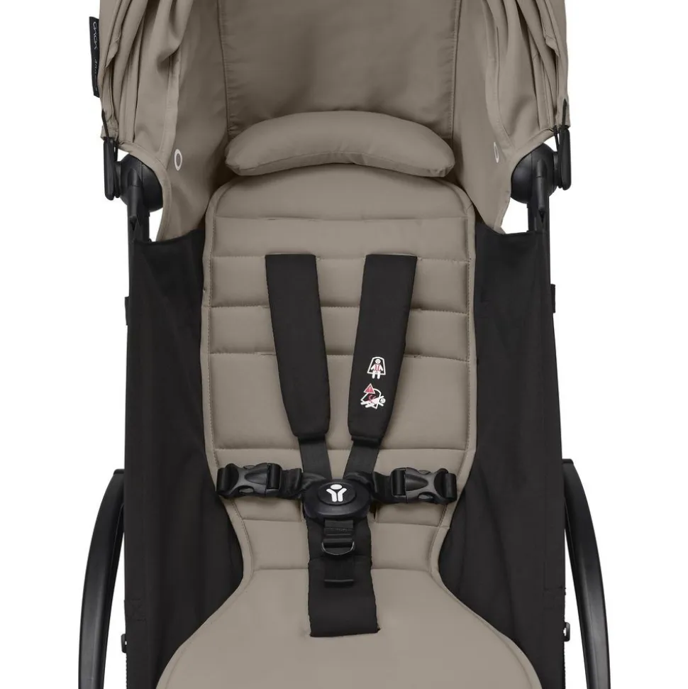 Poussette duo yoyo 3 pack 6+ et siège auto cloud t plus black - chassis noir - taupe