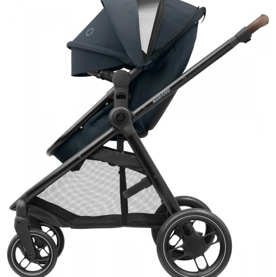 Poussette duo zelia 3 + nacelle essential graphite